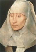 Hans Memling Portrait of an old Woman oil painting artist